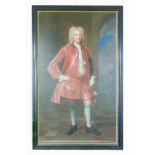 Charles Jervas (1675-1739) A very fine Portrait of a Gentleman standing full length, wearing a
