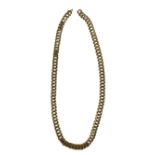 An attractive 18ct gold link Neck Chain, approx. 76 grms, 18 1/2" long. (1)