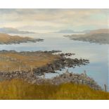 Kevin Simms, Irish (b. 1931) "Connemara Coast," O.O.B., approx. 50cms x 60cms (20" x 24"), Signed