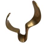 A modern polished bronze Sculpture, on square polished black limestone base, 39cms (15 1/2"). (1)