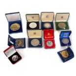 Coins & Medallions:  A collection of 'Royal Mint' issued Commemorative Medallions including: * Royal