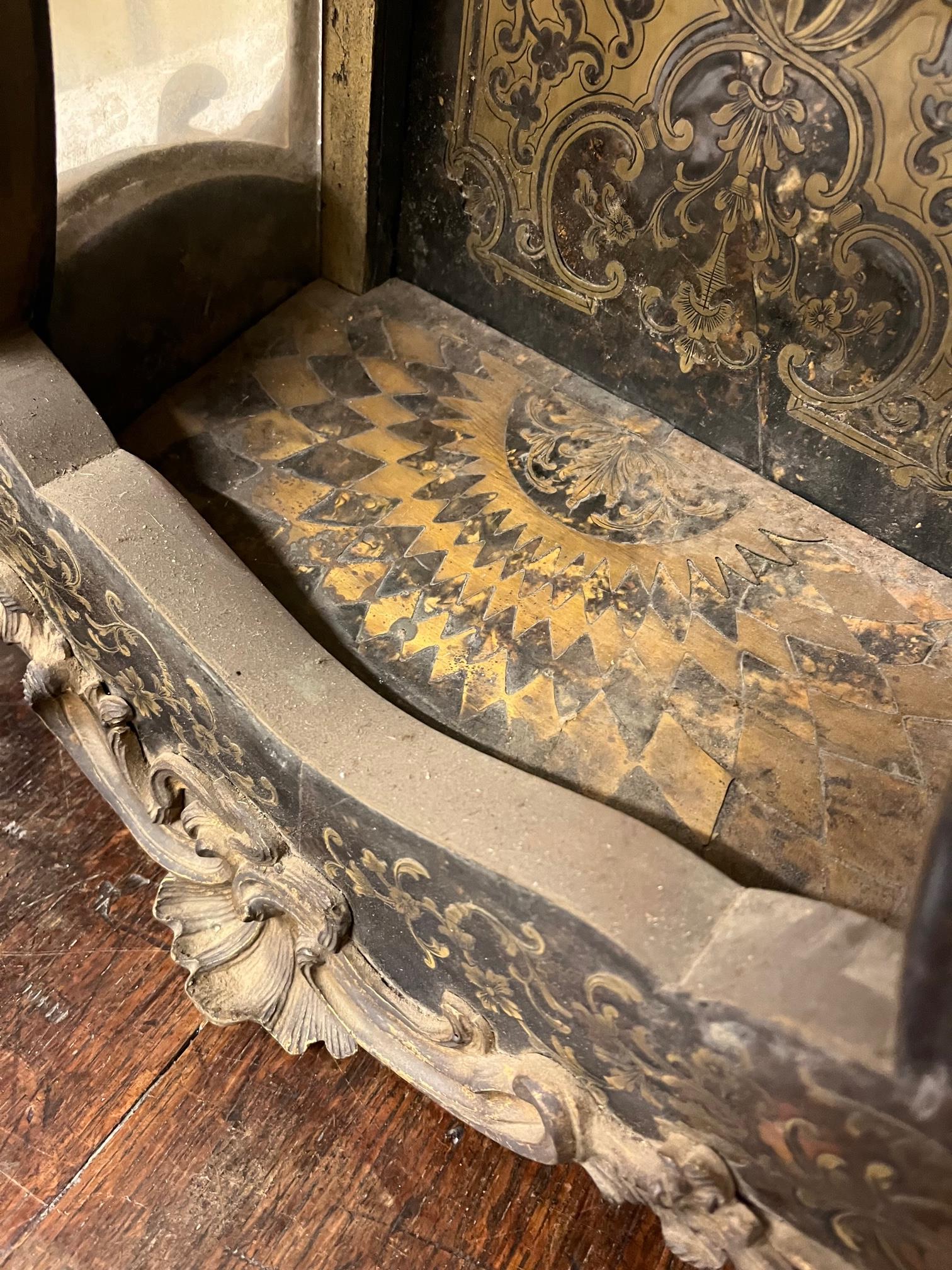 A fine quality 18th Century French ebonised and brass inlaid boulle Bracket Clock, the pierced - Image 10 of 27