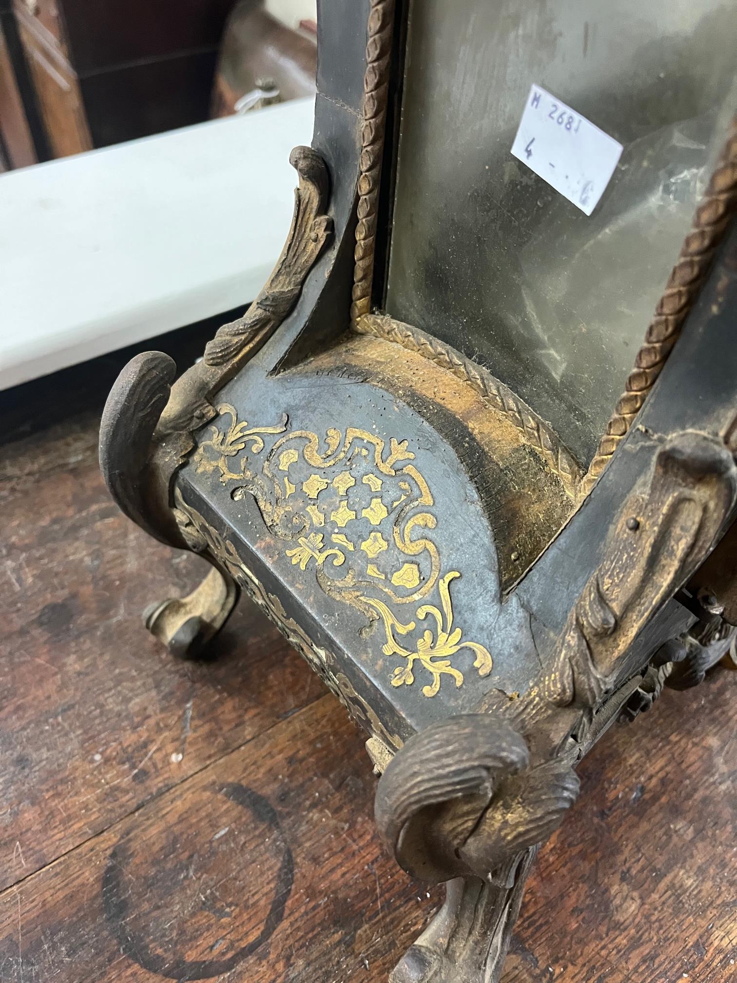 A fine quality 18th Century French ebonised and brass inlaid boulle Bracket Clock, the pierced - Image 20 of 27