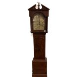 An Irish late Georgian Provincial inlaid mahogany Longcase Clock, by John Martin, Kilkenny, with