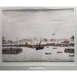 L.S. Lowry, R.B.A., R.A. (1887-1976) "The Harbour," Signed  Limited Edition Print (850), published
