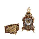 An attractive Louis XV style faux tortoishell and boulle Bracket Clock, with bracket, O.R.M.,