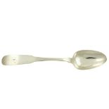 An Irish Provincial pattern silver Serving Spoon, designed as an Oar, Cork, by Isaac Solomon (