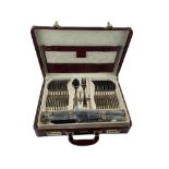 A fine cased Canteen of Rosenbaum Besteeke Cutlery, Oxford, 12 place setting, dinner forks, dinner