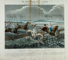 After Henry Alken (1785-1851) "The First Steeple Chase on Record," set of four (complete) coloured