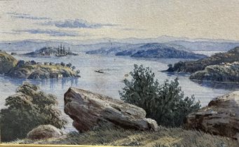 John Barr Clarke Hoyte (1835-1913) "Near Bondi, N.S.W." and "Parramatta River, N.S.W.," a pair of