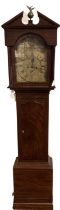 An Irish late Georgian Provincial inlaid mahogany Longcase Clock, by John Martin, Kilkenny, with