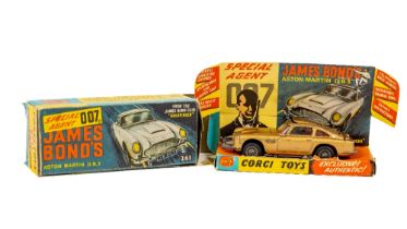 A Corgi Special Agent 007 James Bond Aston Martin, DB5, original box and display. As a toy, w.a.