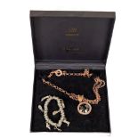 A Ladies 'London Links' ring design 'Shoe' Charm Bracelet, with extendable tension; together with