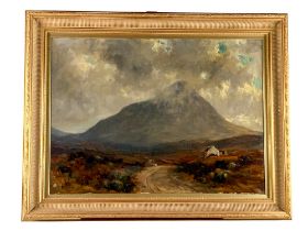 James Humbert Craig, R.H.A. (1877-1944) "Mount Errigal," O.O.C., Extensive Landscape with Central
