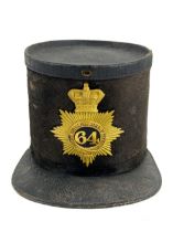 Militaria:  An early 19th Century Military Shako, for 64th (2nd Staffordshire Regiment of Foot),with