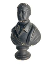[Daniel O'Connell] An ebonised chalk Head and Shoulder Bust of The Liberator, Daniel O'Connell (