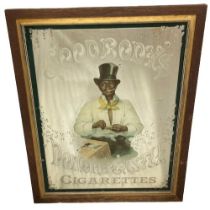 Advertisement: An original Goodbody's Donore Castle Cigarettes Mirror, depicting Gentleman seated
