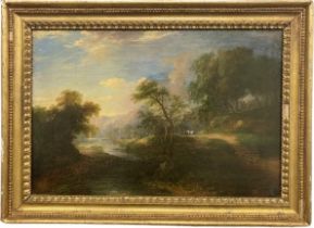 Jeremiah Hodges Mulcahy (1820-1890) "A View of the Blackwater, Co. Clare," O.O.C., Signed  lower
