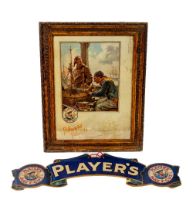 Advertisement: Players Please - Players Navy Cut, illustrated with Sailors making model ship (