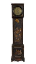 A very good chinoiserie lacquered Longcase Clock, the circular brass dial by J. Aldridge Froust