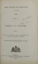 Irish Census, 1851: The Census of Ireland, Part V. Tables of Deaths, folio Dublin (A. Thom.) 1856,