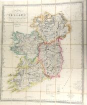 Irish Map: Collins (H.G.) Collins Railway Map of Ireland, exhibiting the Mail, Coach and Turnpike