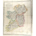 Irish Map: Collins (H.G.) Collins Railway Map of Ireland, exhibiting the Mail, Coach and Turnpike
