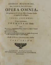 Buchanan (Geo.) Operia Omnia, Historica, Chronologica, Juridica, Politica, Satyrica & Poetica...
