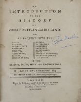 Macpherson (James) An Introduction to the History of Great Britain and Ireland, 4to Lond. 1773.