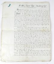 Co. Wicklow: Manuscript, The Will of Daniel Tighe Bunbury, Esq.,.. of Rossanagh in the County of