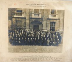 Photograph: The Irish Convention, Trinity College, Dublin, August 21st, 1917. Lg. original group