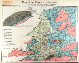 Irish Map:  Map of the Munster Coal Field - Produced by the Commission of Inquiry into the Resources