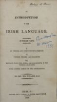 Neilson (Rev. Wm.) An Introduction to the Irish Language, In Three Parts, 8vo Dublin 1808. First