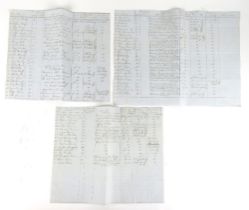 Co. Carlow Interest: June 1848 Calendar (list) of 66 Prisoners in Carlow Jail. 50 male, youngest
