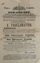 James Stephens, Fenian - WANTED Proclamation:  Stephens (James) Fenian. The Police Gazette, or Hue-