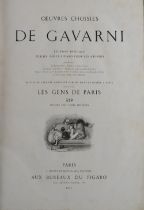 de Gavarni: Oeuvres Choisies de Gavarni, Special Edition, lg. folio Paris (Aux Bureaux du Figaro)