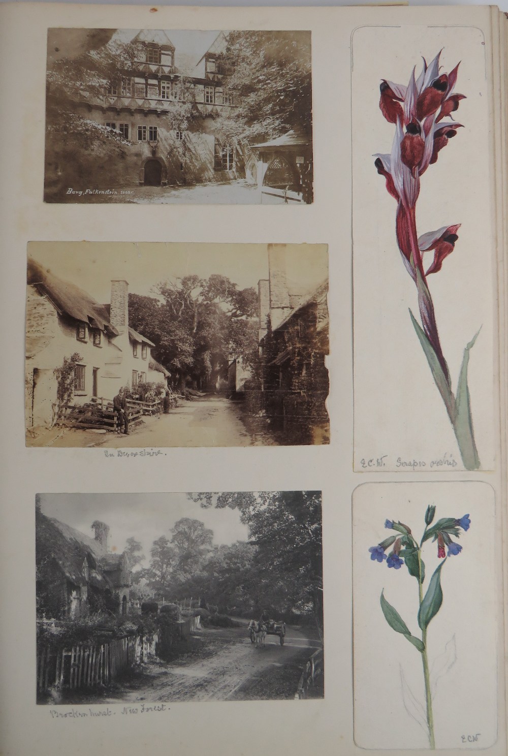 Important Irish Family Sketch Book Co. Wicklow [Wynne Family Sketchbook] An extensive folio