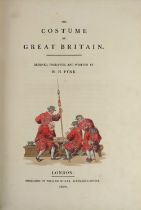 With 60 Attractive Hand-Coloured Plates Pyne (W.H.) The Costume of Great Britain, Lg. folio
