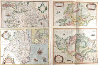 Irish Maps: [Speed (J.), Janson(J.), Hondius (J.)] A set of four hand coloured Maps, to include: *