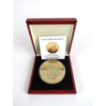 Coin:  Dublin Mint Office, The 2012 Super Crown Size, Titanic Centenary Commemorative layered gold