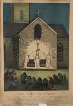 Currier & Ives Coloured Print: Co. Mayo - Our Lady of Knock, Currier and Ives, published New York,