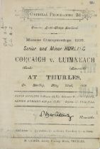 G.A.A.: Munster [Hurling 1938] Official Programme, Cork v. Limerick at Thurles 22nd May, 1938,