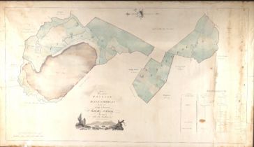 Rare County Galway Manuscript Map Map: Co. Galway - [Logan (Michael) cartographer] A Survey of the