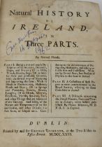 [Boate (Ger.) Molyneux (Thos.)etc.] A Natural History of Ireland, in Three Parts, 4to Dublin (Geo.