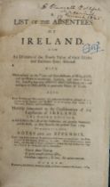 Pamphlets: 1. A List of the Absentees of Ireland, And An Estimate of the Yearly Value of their