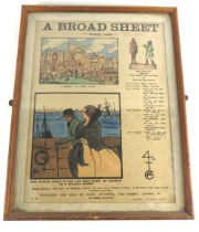Yeats (Jack B.) & others, A Broad Sheet, No. 3, March 1902, lg. printed & colour illustrated