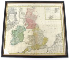 Map: H. Homann, Magna Britannia complectens Angliae, Scotiae et Hyberniae Regn., A General Map of