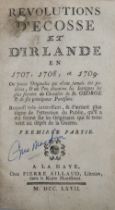 [de St. George (Chev.)] Revolutions d'Ecosse et d'Ireland en 1707, 1708 et 1709, Two parts in One,