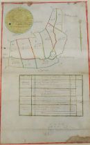 Estate Map of the Burrin Co. Clare:  Mac Namara (Mar.) A Map of the Lands of Lisseneh, .. Barony