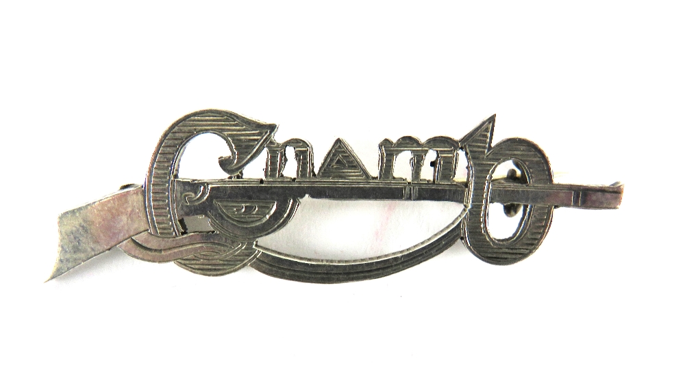 Irish Political: 1916/21 [Cunman na mban] A rare Sterling silver Badge, attractively carved,